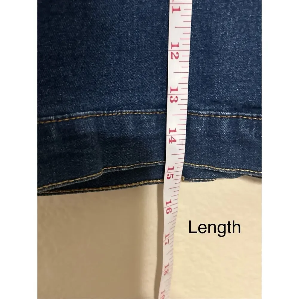 BCBG Girls Jean Vest Size 8 Blue Denim